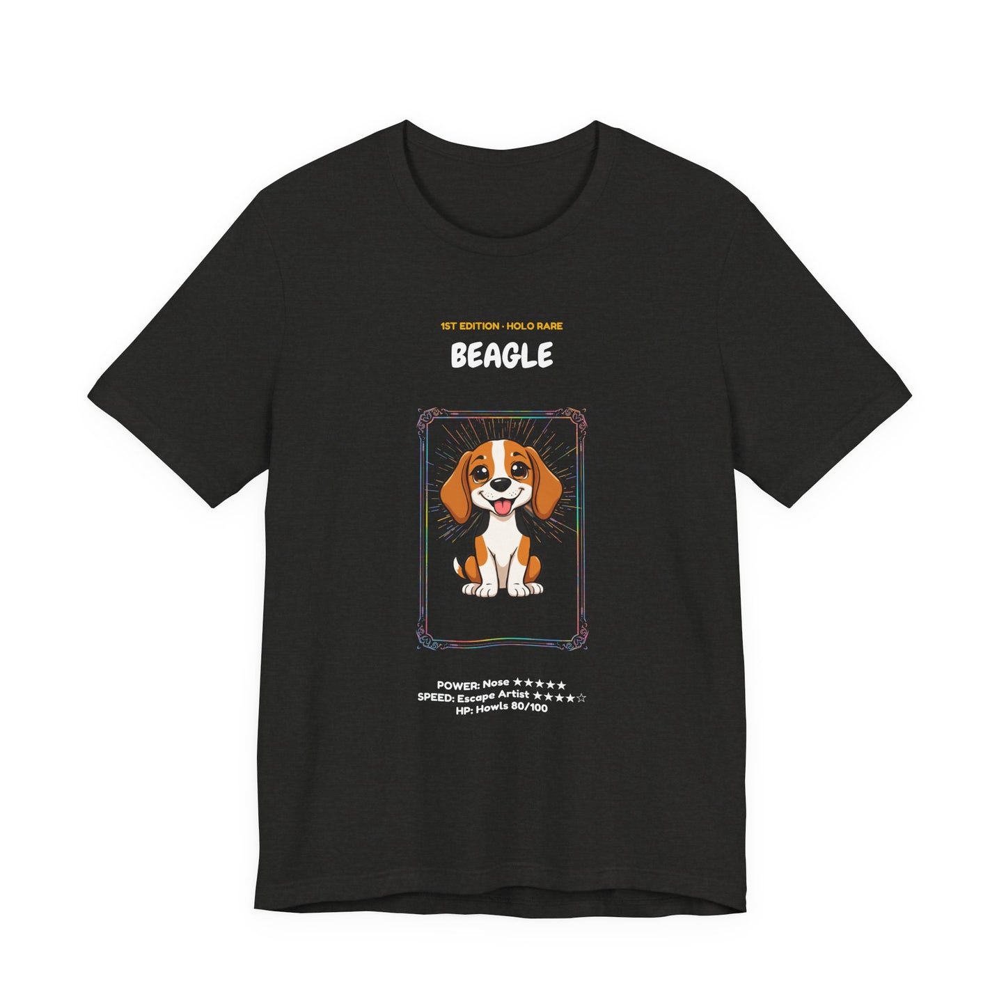 Beagle Rookie Card T-Shirt - funny trading card style tee