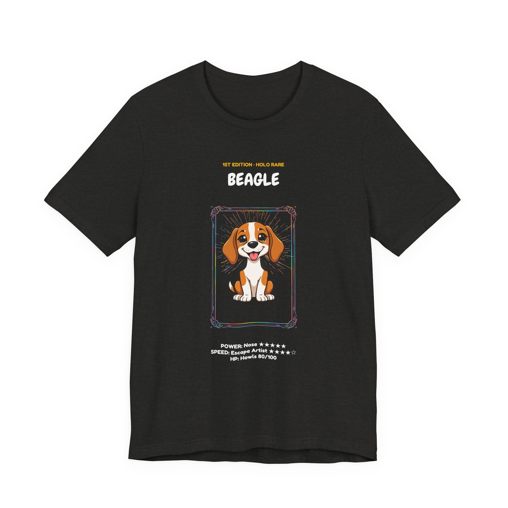 Beagle Rookie Card T-Shirt - funny trading card style tee