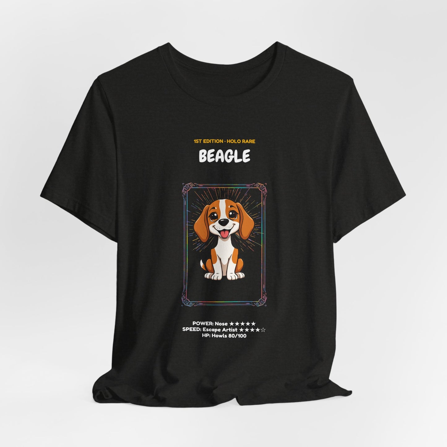 Beagle Rookie Card T-Shirt - funny trading card style tee