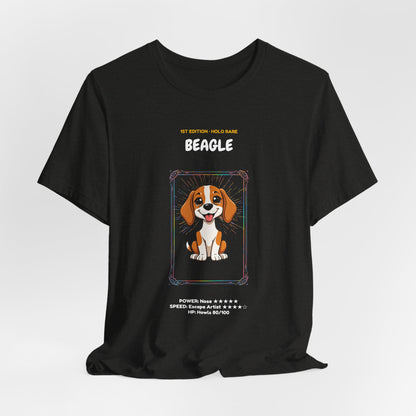 Beagle Rookie Card T-Shirt - funny trading card style tee