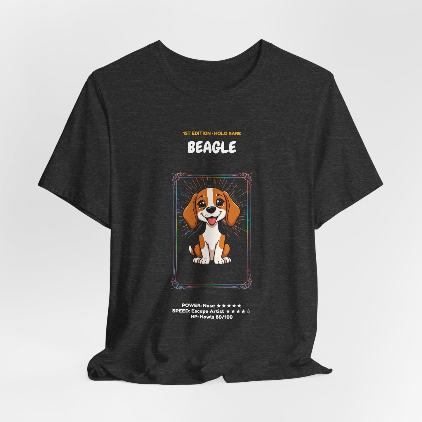 Beagle Rookie Card T-Shirt - funny trading card style tee