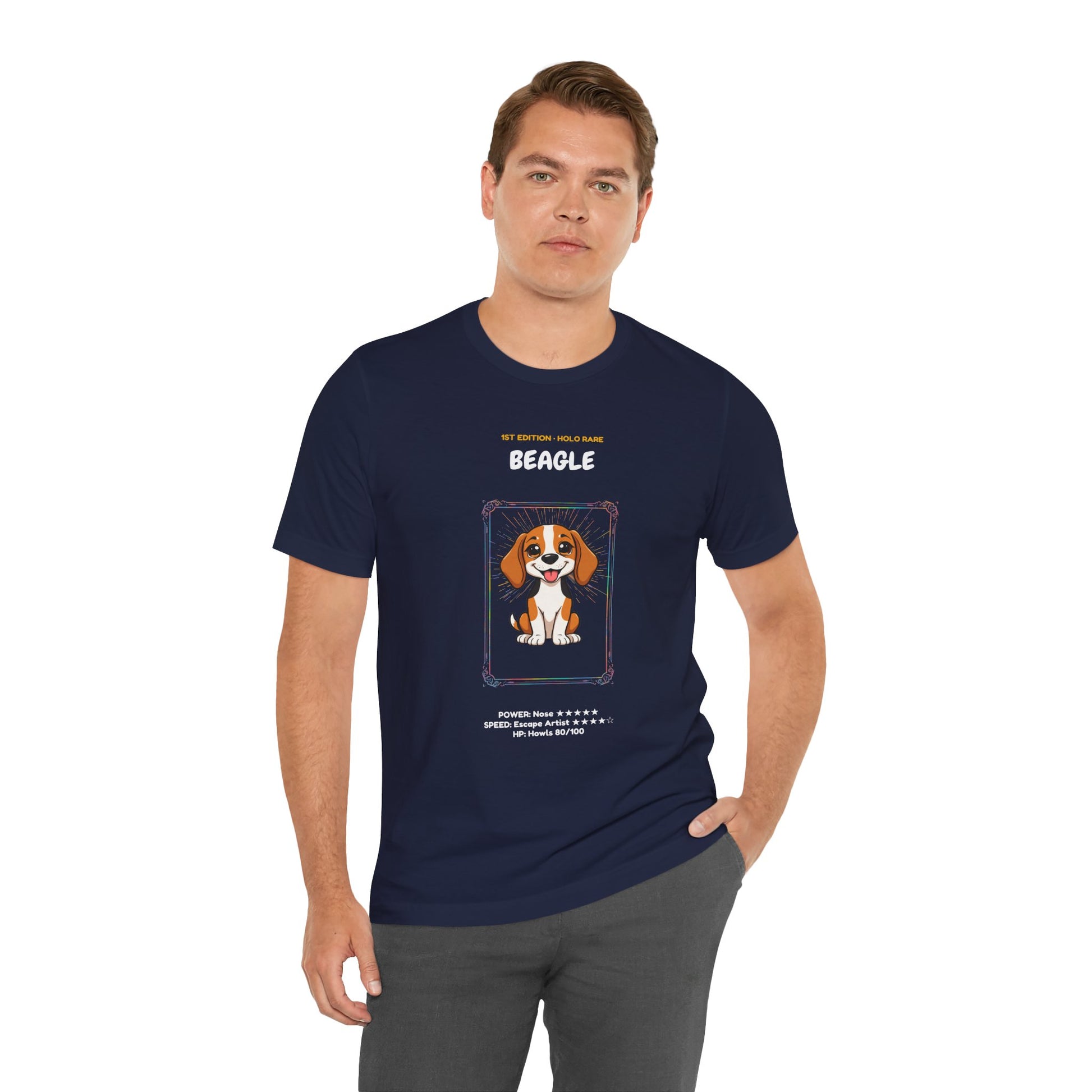Beagle Rookie Card T-Shirt - funny trading card style tee