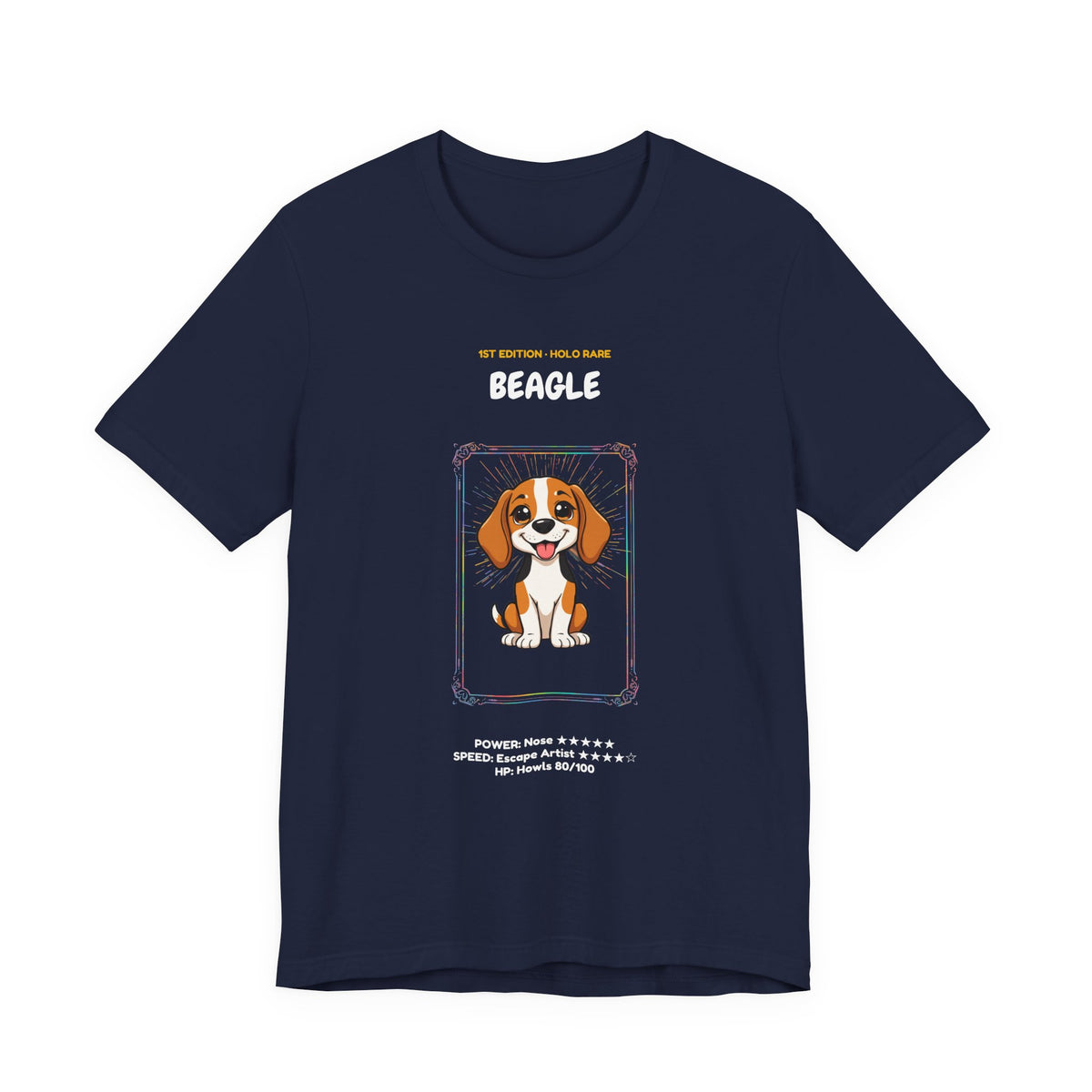 Beagle Rookie Card T-Shirt - funny trading card style tee