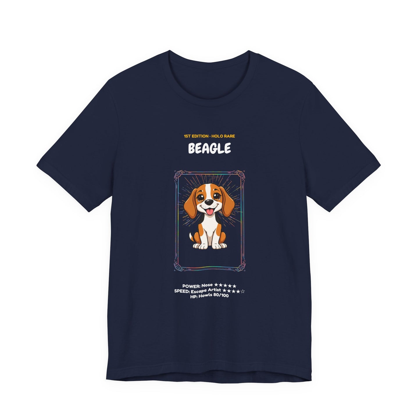 Beagle Rookie Card T-Shirt - funny trading card style tee