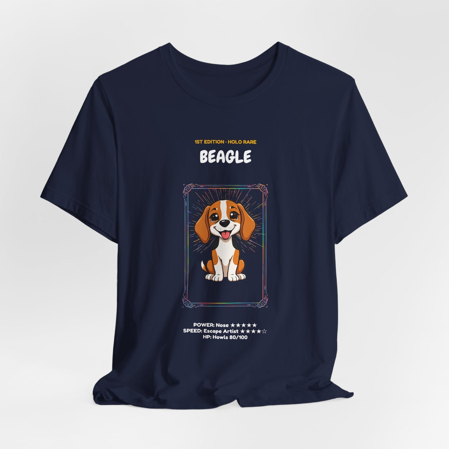 Beagle Rookie Card T-Shirt - funny trading card style tee