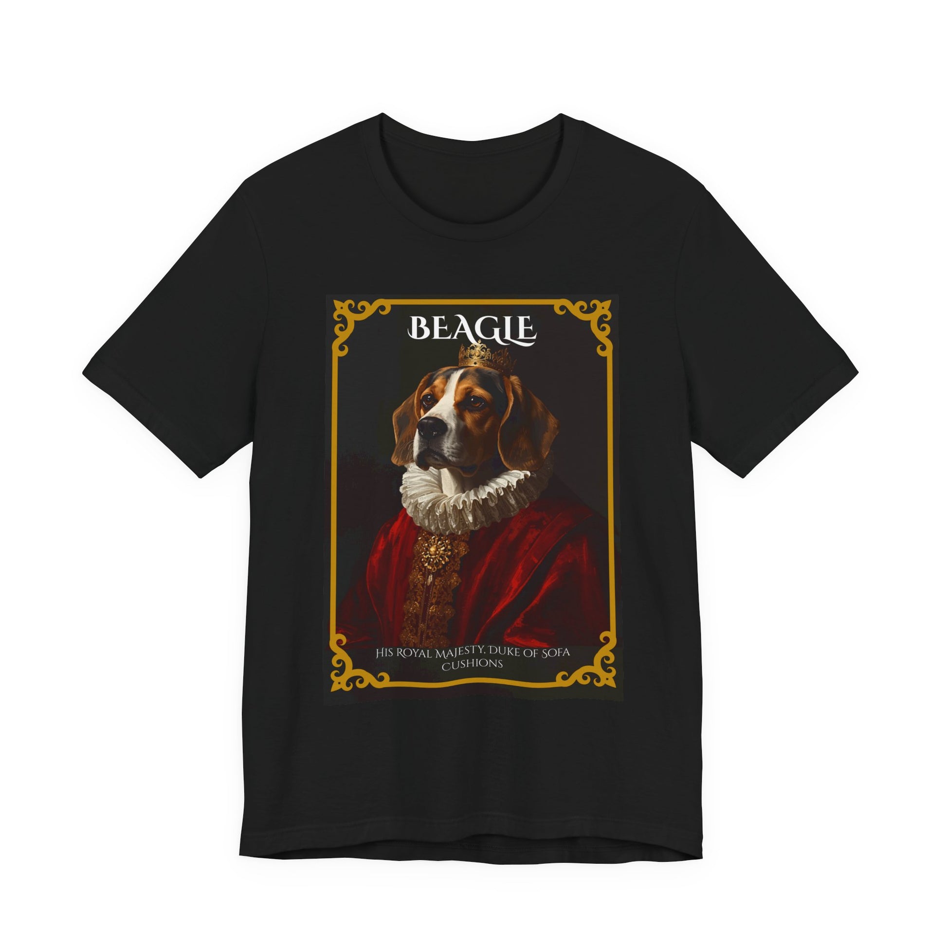 Flat lay of the Beagle Royal Portrait t-shirt