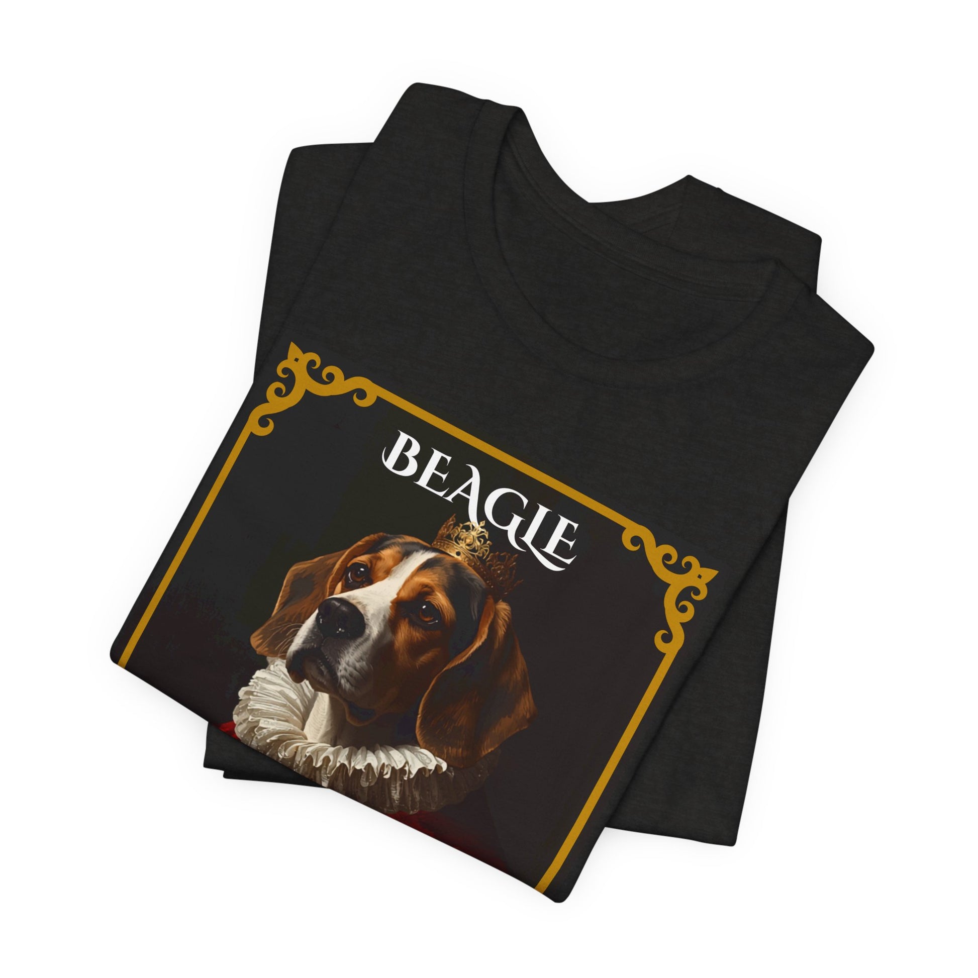 Beagle Royal Portrait t-shirt worn casually
