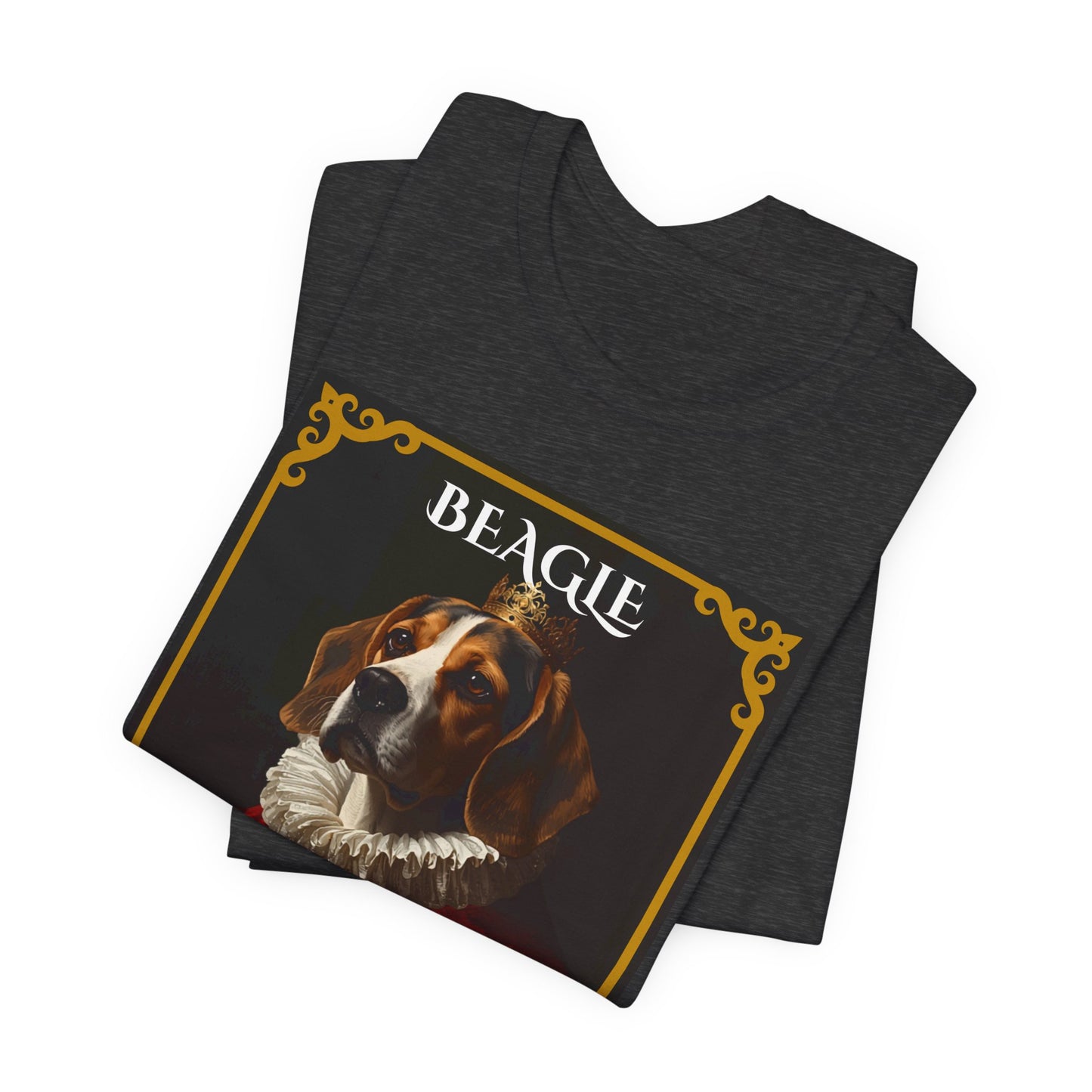 Beagle Royal Portrait t-shirt fabric detail close-up