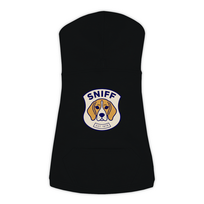 Beagle Hoodie — Sniff Patch, Black, Large