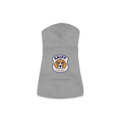 Beagle Hoodie — Sniff Patch, Granite Heather, Medium