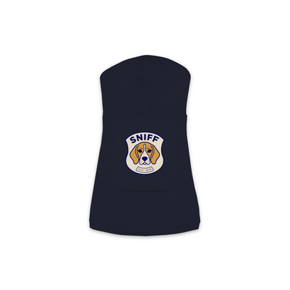 Beagle Hoodie — Sniff Patch, Navy, Medium