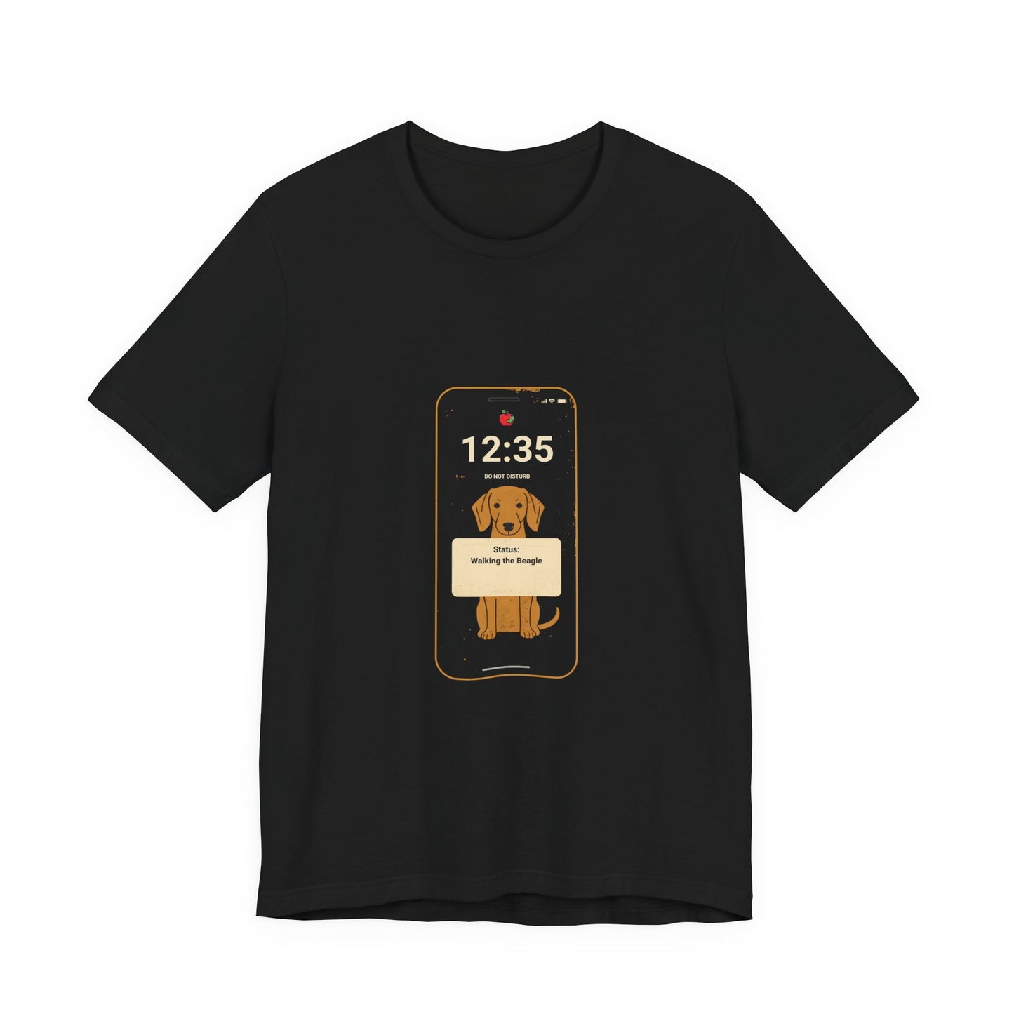 Beagle Status Busy t-shirt available colour options