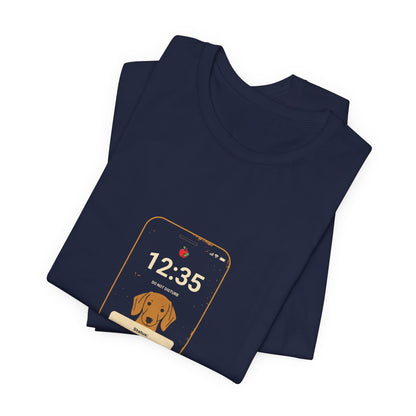 Beagle Status Busy t-shirt studio shot, plain background
