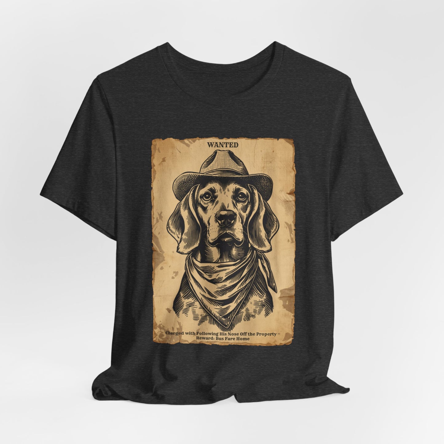 Beagle Wanted Outlaw t-shirt fabric detail 5