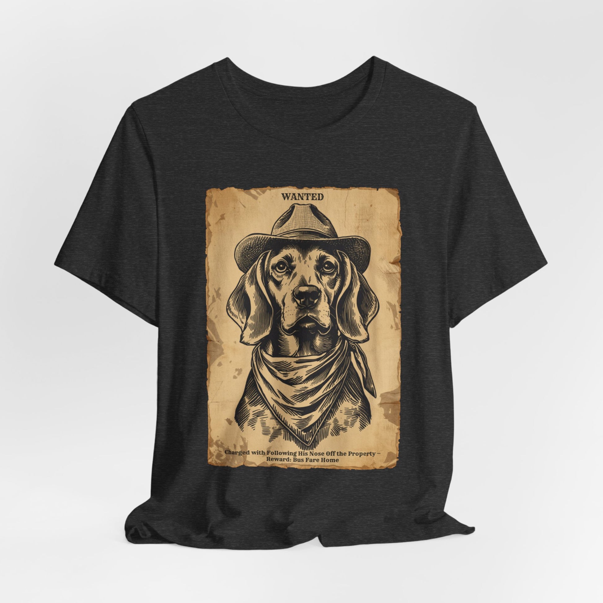 Beagle Wanted Outlaw t-shirt fabric detail 5