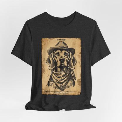 Beagle Wanted Outlaw t-shirt fabric detail 5