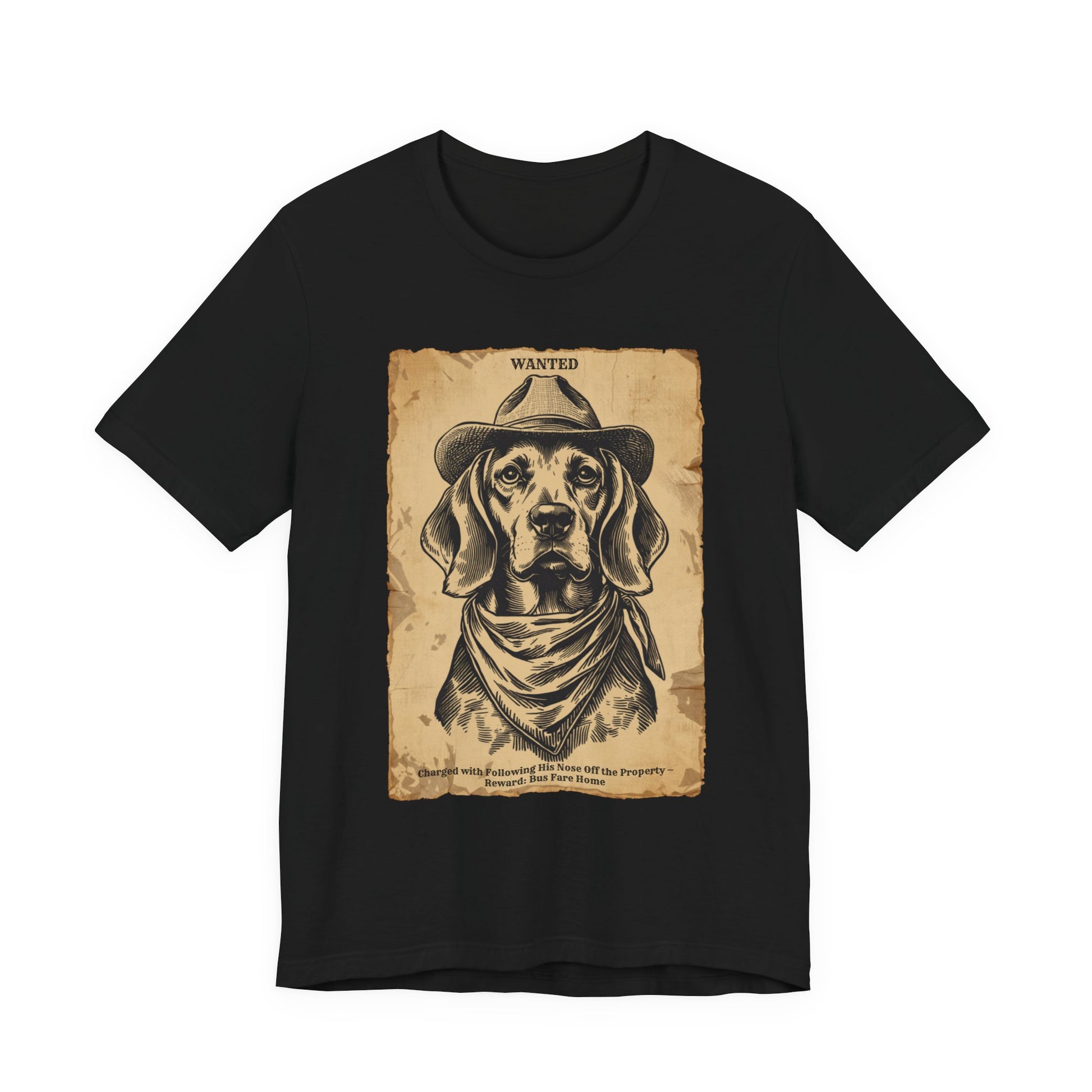 Beagle Wanted Outlaw t-shirt flat lay black