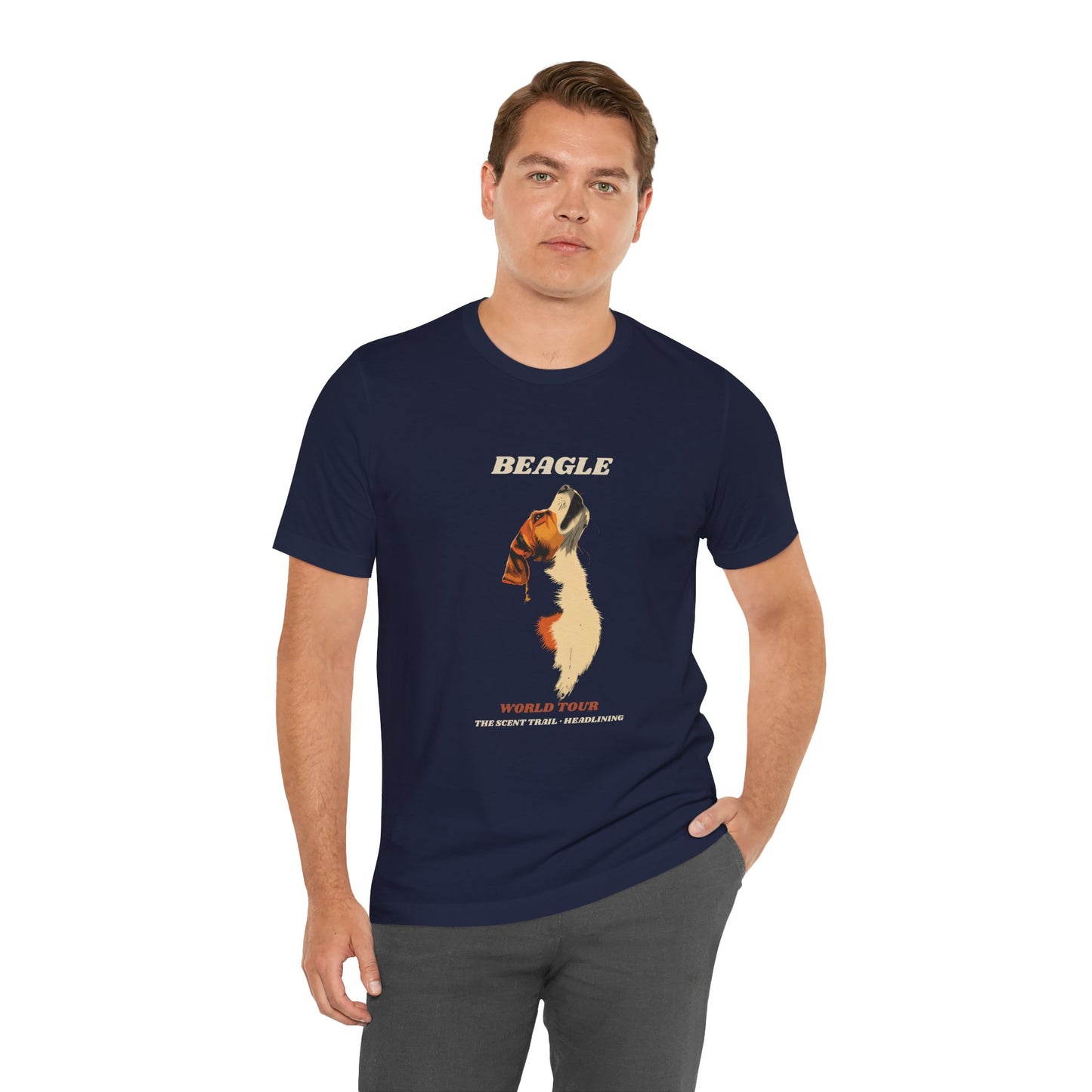 Beagle World Tour vintage band t-shirt side view