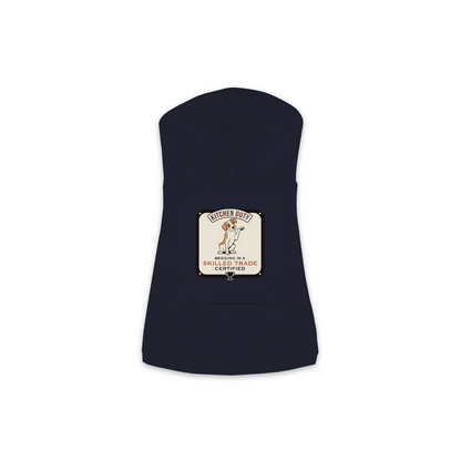 Begging Is A Skilled Trade Dog Hoodie - Navy - XS to M