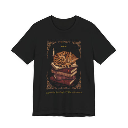Flat lay of the Bengal Cat t-shirt