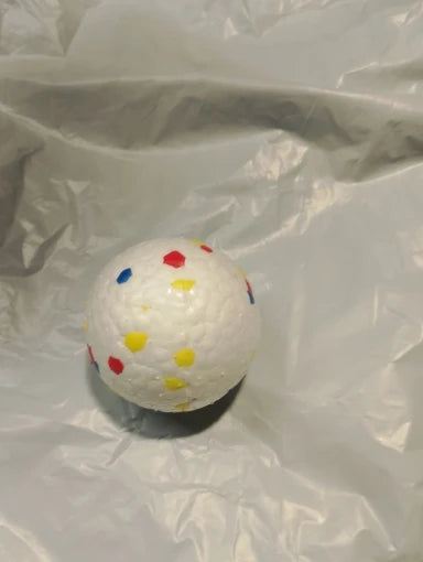 PoshPup ChewBall large ETPU dog ball close-up multicolour texture