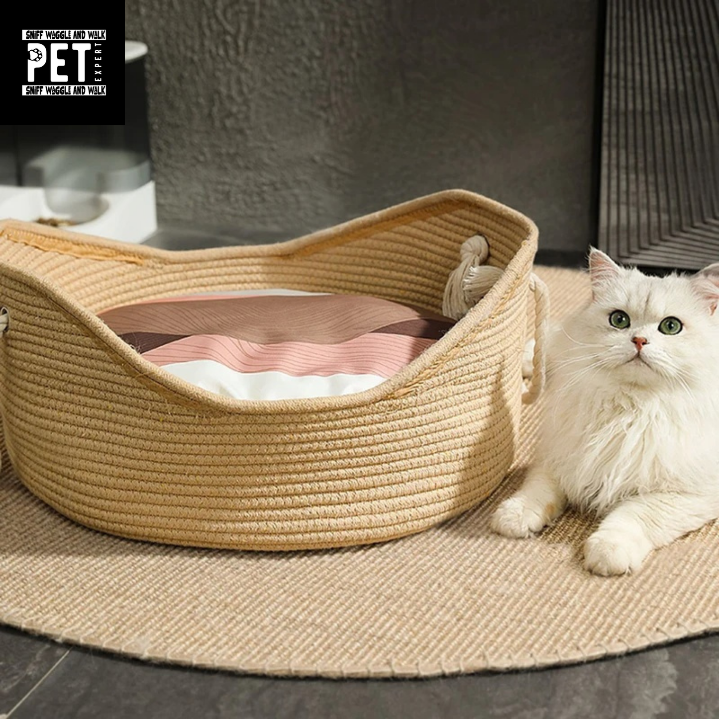 🛏️ Handcrafted Rattan Cat Bed – Cozy, Stylish, and Eco-Friendly! 🐱