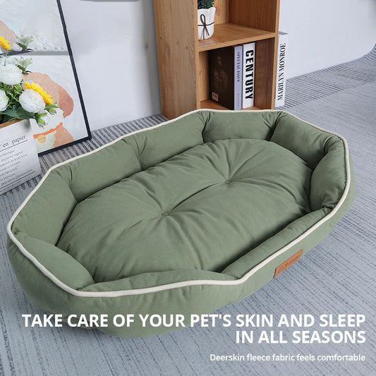 Bite-resistant Pet Ellipse Dog Bed - Sniff Waggle And Walk