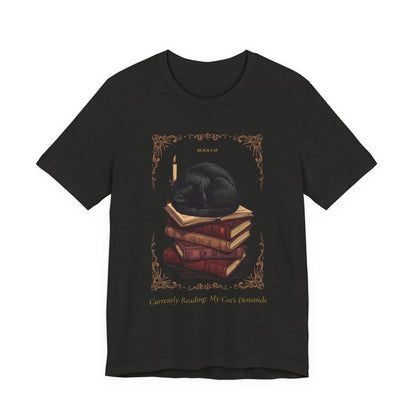 Model wearing the Black Cat tee, front pose
