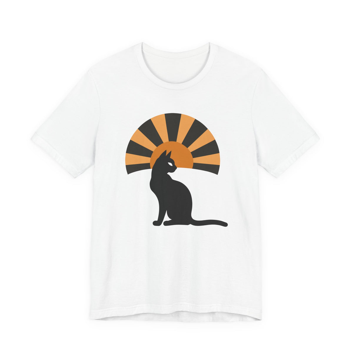 Black Cat Sunburst unisex t-shirt, photo 6