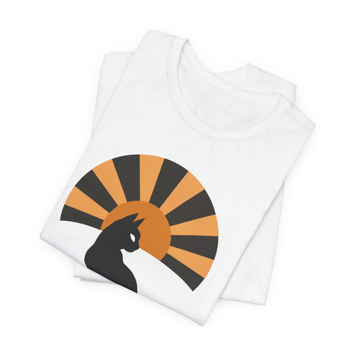 Black Cat Sunburst unisex t-shirt, photo 8