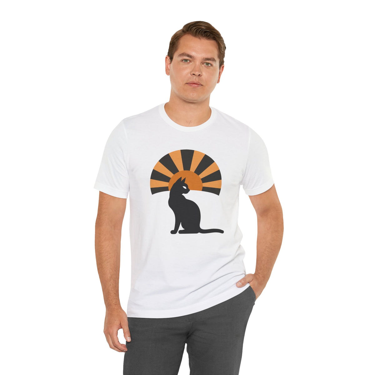 Black Cat Sunburst unisex t-shirt, photo 10