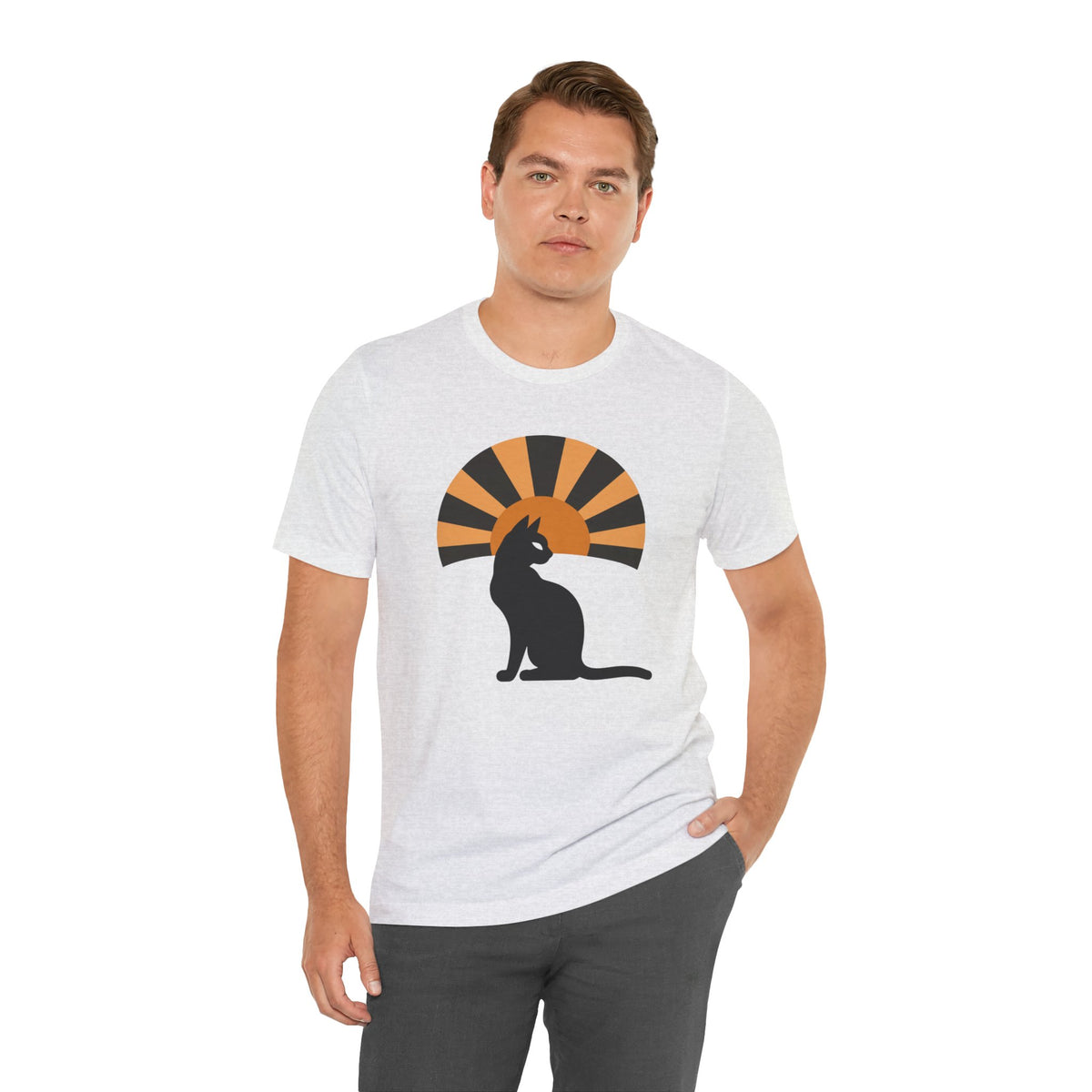 Black Cat Sunburst unisex t-shirt, photo 16