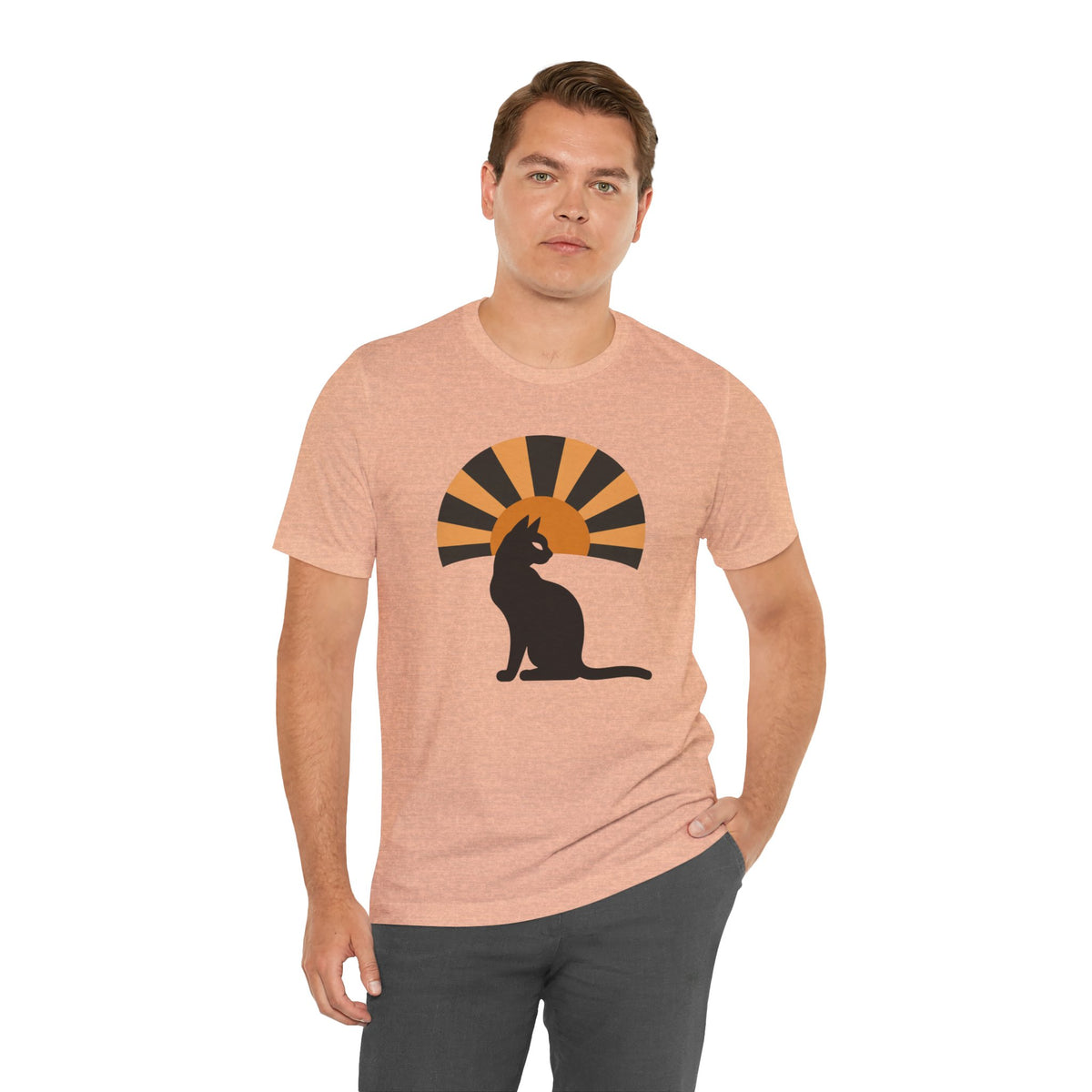 Black Cat Sunburst unisex t-shirt, photo 28
