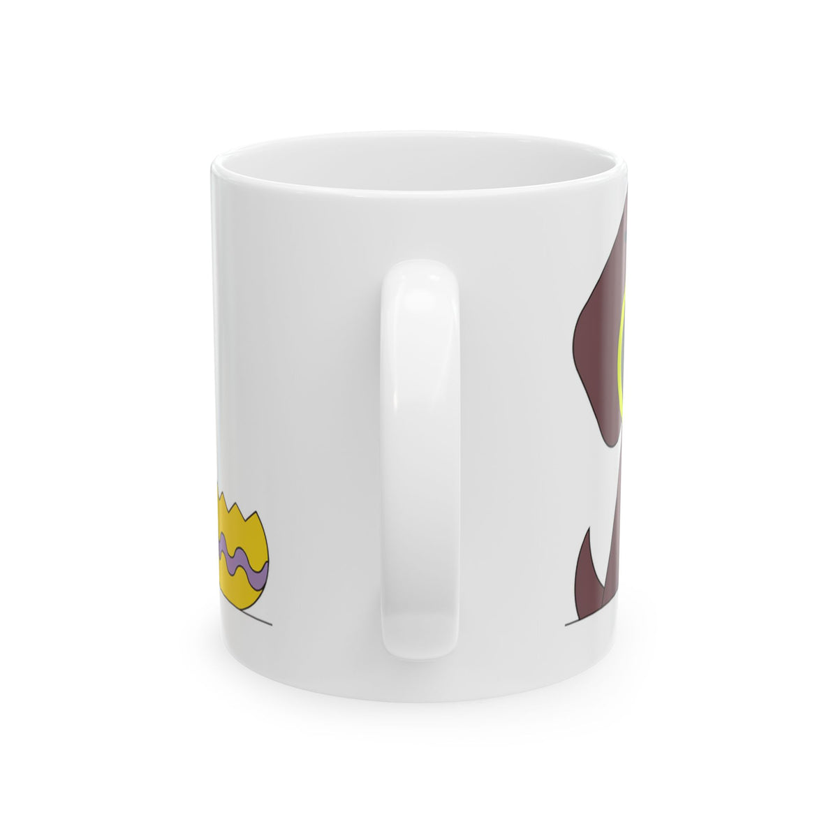 Labrador ceramic coffee mug, 11oz and 15oz bold cartoon style Lab gift - view 4