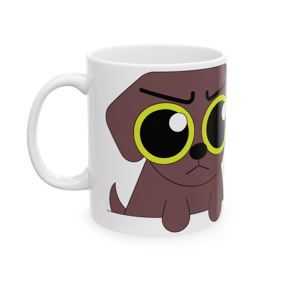 Labrador ceramic coffee mug, 11oz and 15oz bold cartoon style Lab gift - view 5