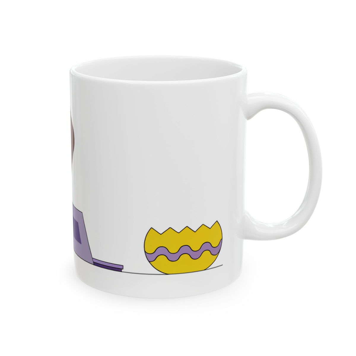 Labrador ceramic coffee mug, 11oz and 15oz bold cartoon style Lab gift - view 6