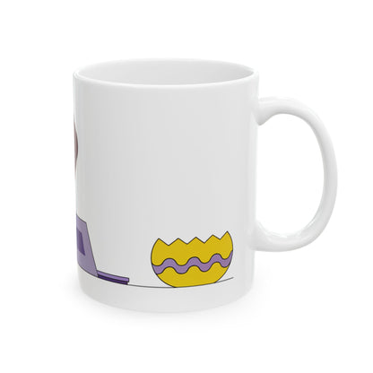Labrador ceramic coffee mug, 11oz and 15oz bold cartoon style Lab gift - view 6
