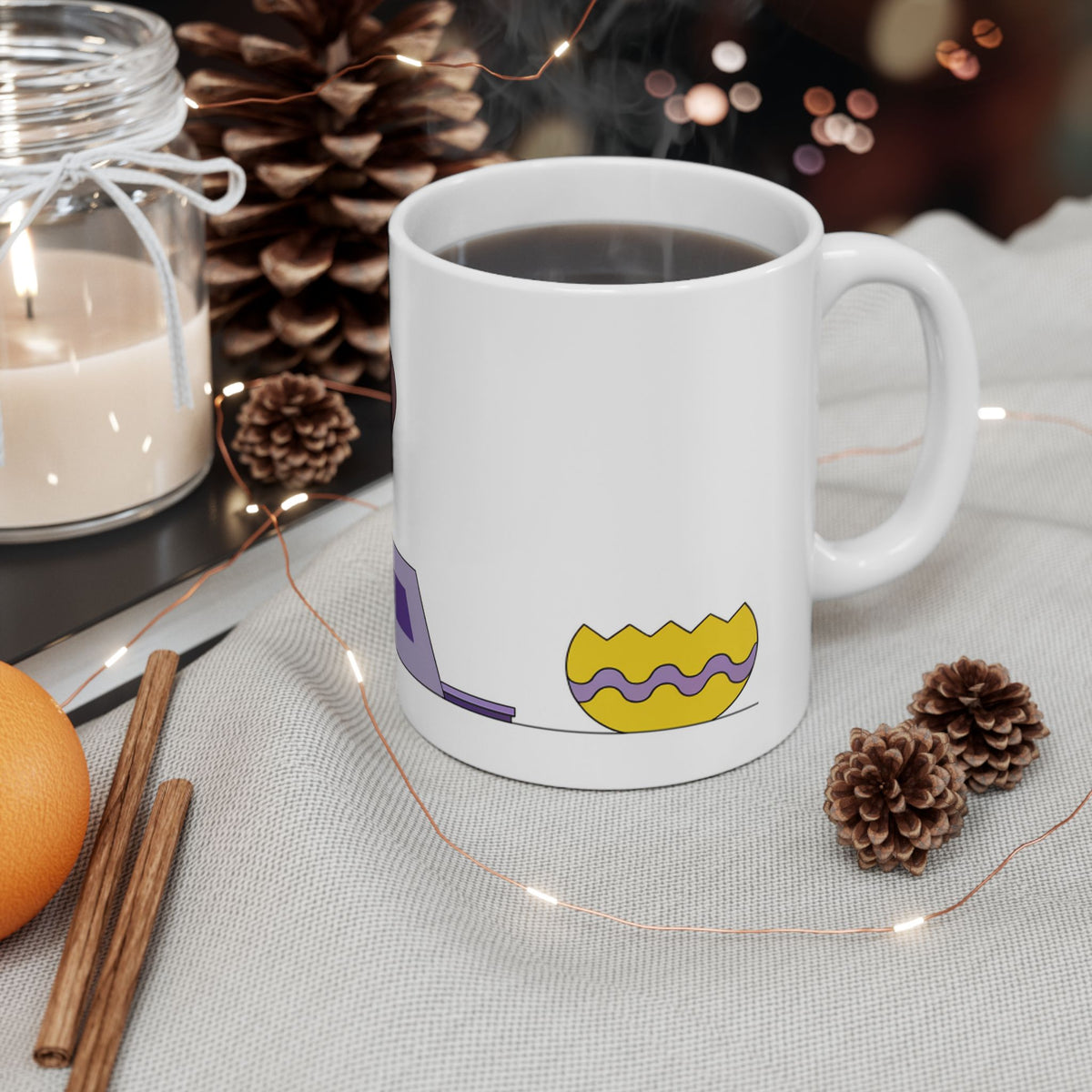Labrador ceramic coffee mug, 11oz and 15oz bold cartoon style Lab gift - view 7