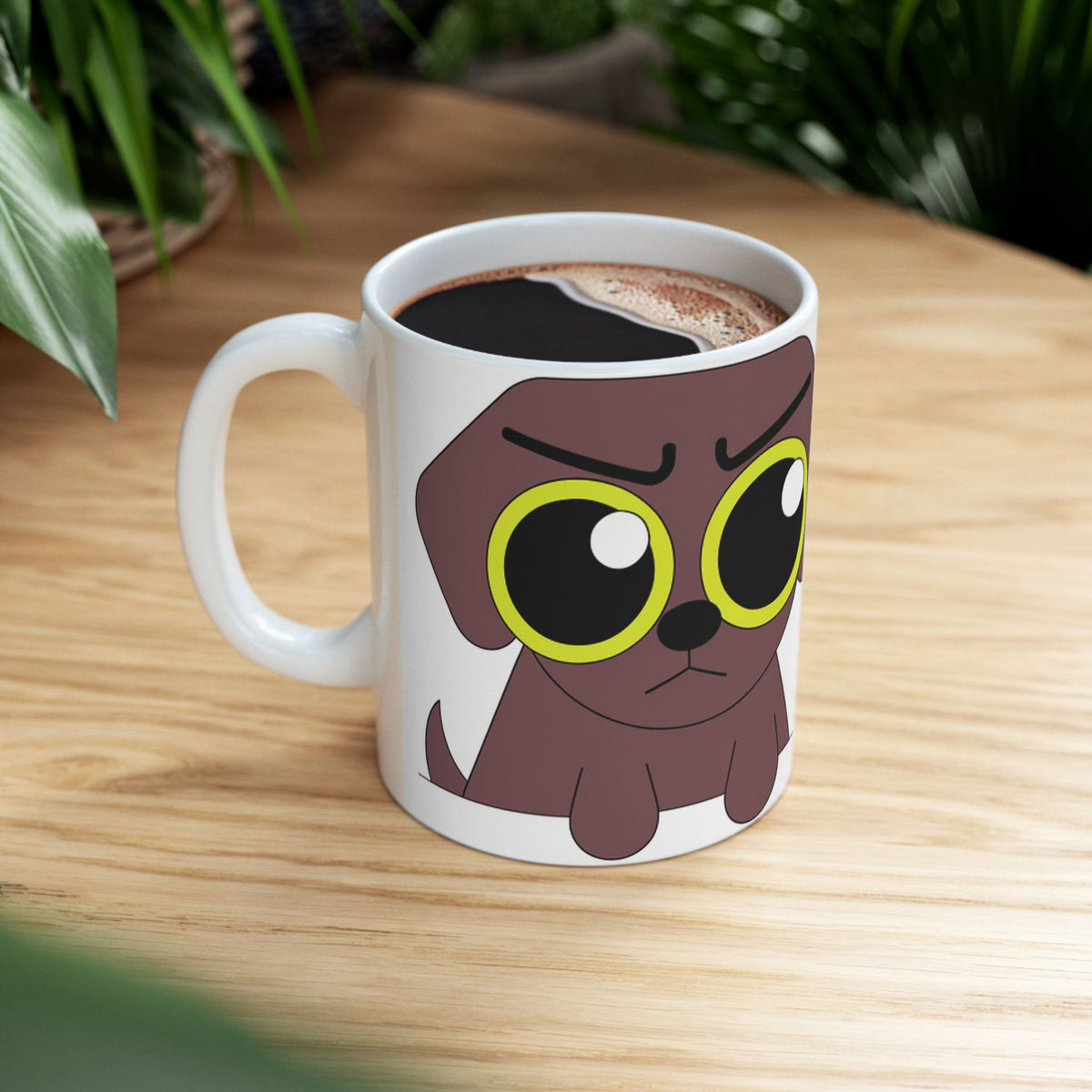 Labrador ceramic coffee mug, 11oz and 15oz bold cartoon style Lab gift - view 11