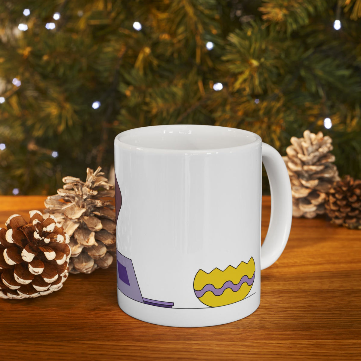 Labrador ceramic coffee mug, 11oz and 15oz bold cartoon style Lab gift - view 12
