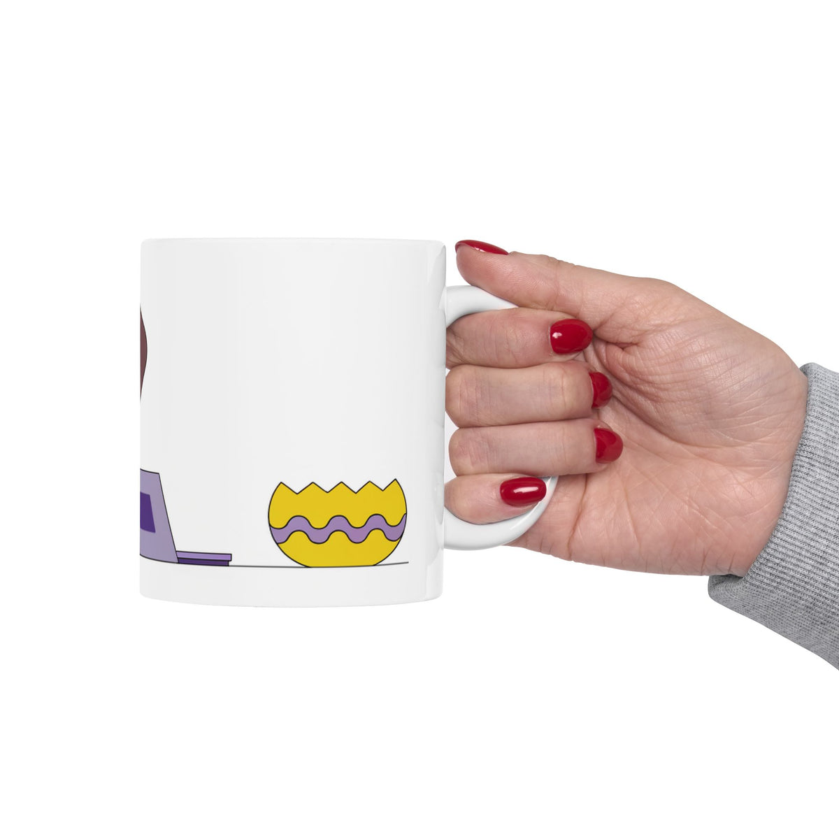 Labrador ceramic coffee mug, 11oz and 15oz bold cartoon style Lab gift - view 14