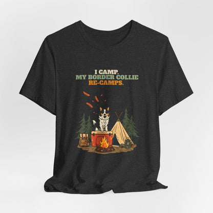 Border Collie camping tee unisex fit