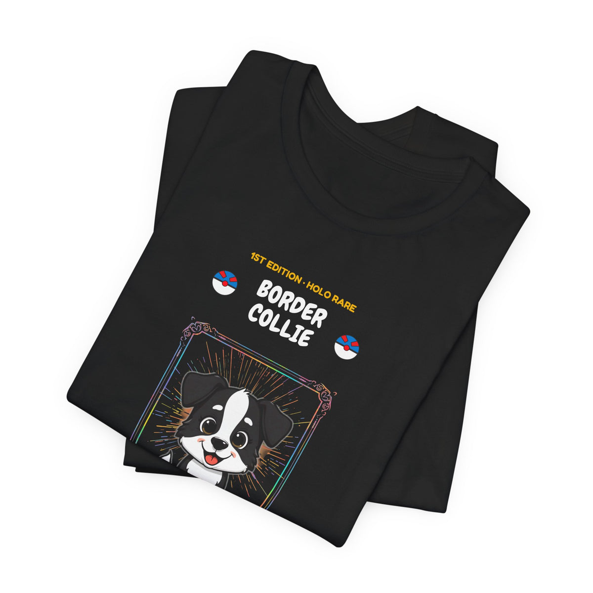 Border Collie Rookie Card T-Shirt - funny trading card style tee