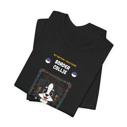 Border Collie Rookie Card T-Shirt - funny trading card style tee