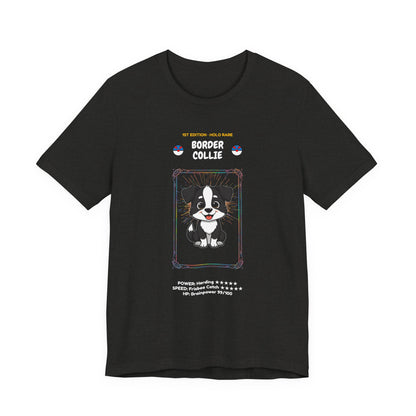 Border Collie Rookie Card T-Shirt - funny trading card style tee