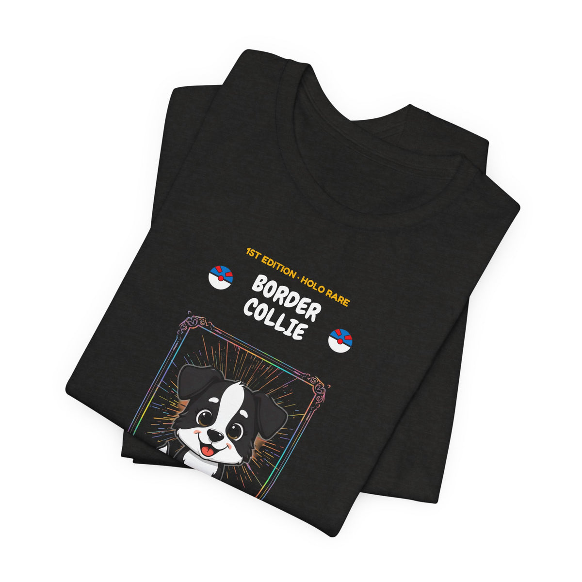 Border Collie Rookie Card T-Shirt - funny trading card style tee