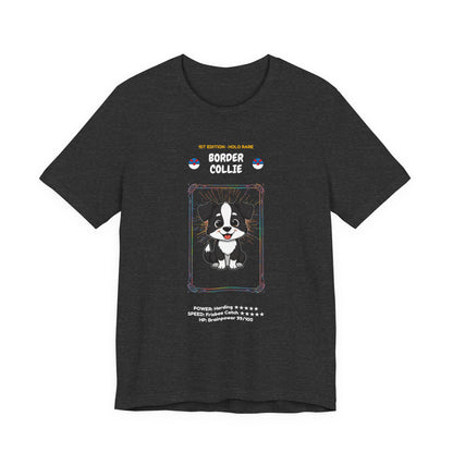Border Collie Rookie Card T-Shirt - funny trading card style tee