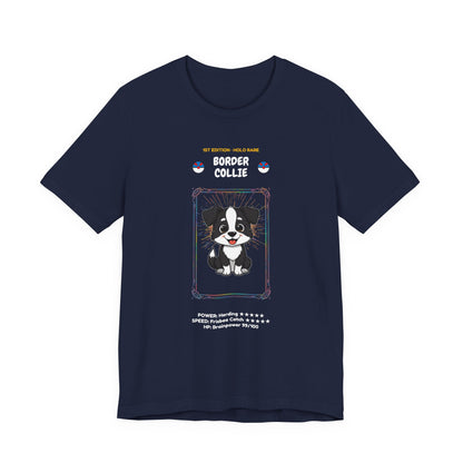 Border Collie Rookie Card T-Shirt - funny trading card style tee