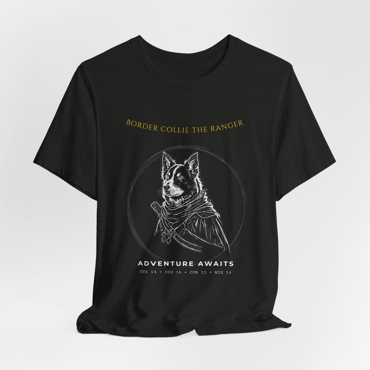 Border Collie The Ranger T-Shirt flat lay