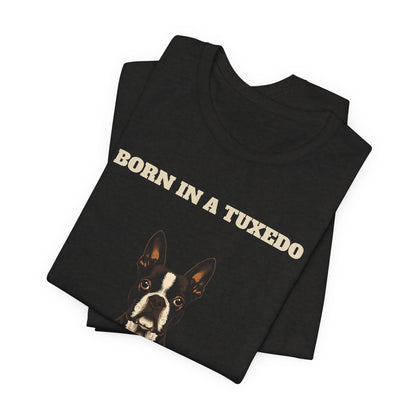 Boston Terrier Born In A Tuxedo T-Shirt - view 14